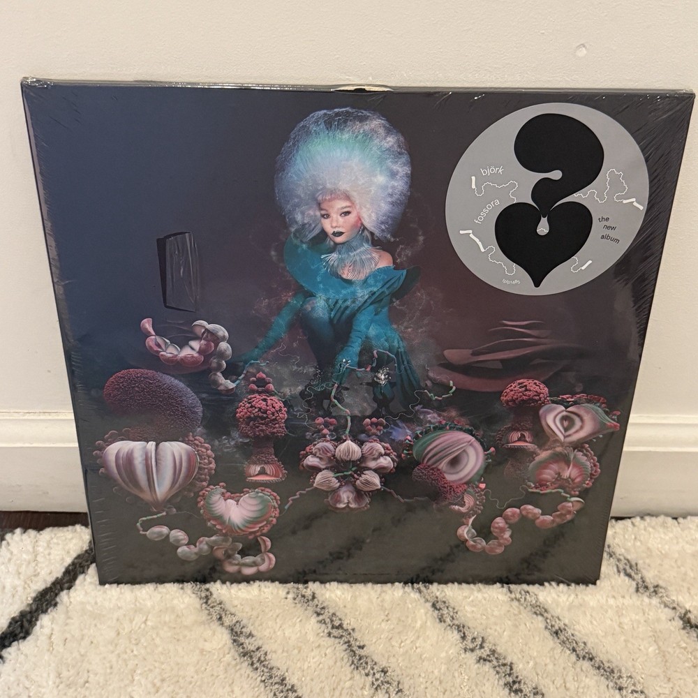 Björk Fossora Black Vinyl LP Factory Sealed Read Description Jacket Damage