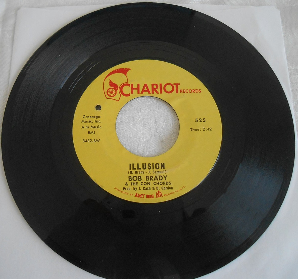 BOB BRADY & THE CON CHORDS Illusion 45 Chariot 525 groovy Soul Funk plays EX