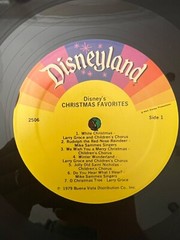 Disney’s Christmas Favorites LP Disneyland Records 2506 1979 EX