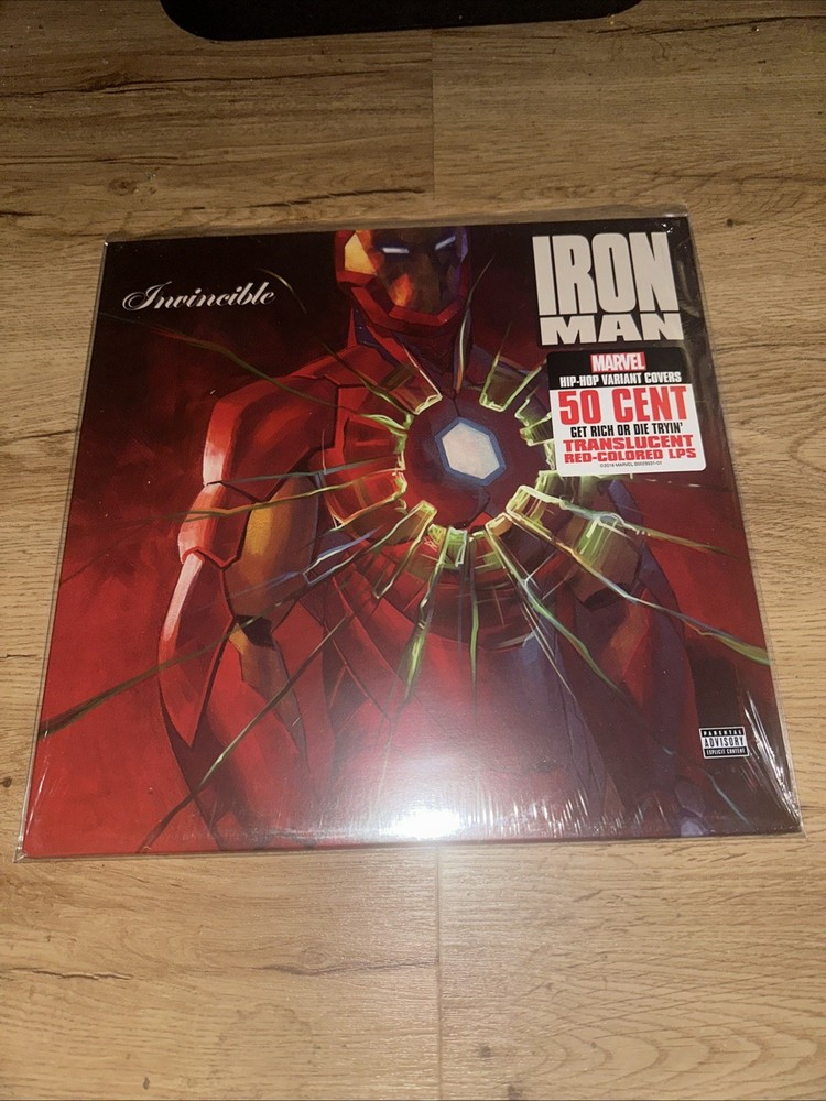 50 Cent Get Rich Or Die Tryin’ 2LP “Red Translucent” Iron Man Marvel Cover