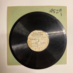 AFRICAN ~ PIANO & GUITAR JAZZ POP ~ ACETATE 78 rpm ~ HEAR ~# 529B