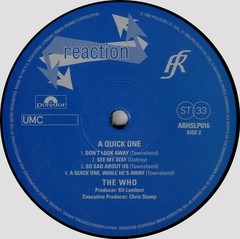 THE WHO – A QUICK ONE – LP – HALF SPEED MASTERING – BRAND NEW (SEALED)!