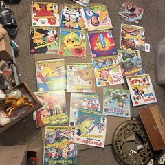 Lot of 19 Magic Media Read-Along Talking Story Book w Vinyl Records