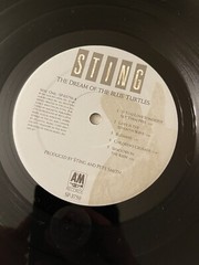 Sting The Dream Of The Blue Turtles Vinyl LP A&M Records SP-03750 1985 w/ insert