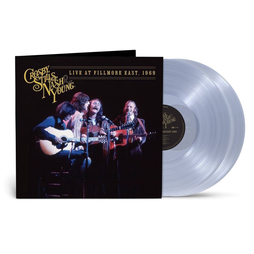 Crosby, Stills, Nash & Young – Live At Fillmore East, 1969 – 2 x Clear LP Vinyl