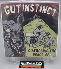 Gut Instinct – Disturbing The Peace 7″ Grey Vinyl Record 2005 A389 Recordings HC