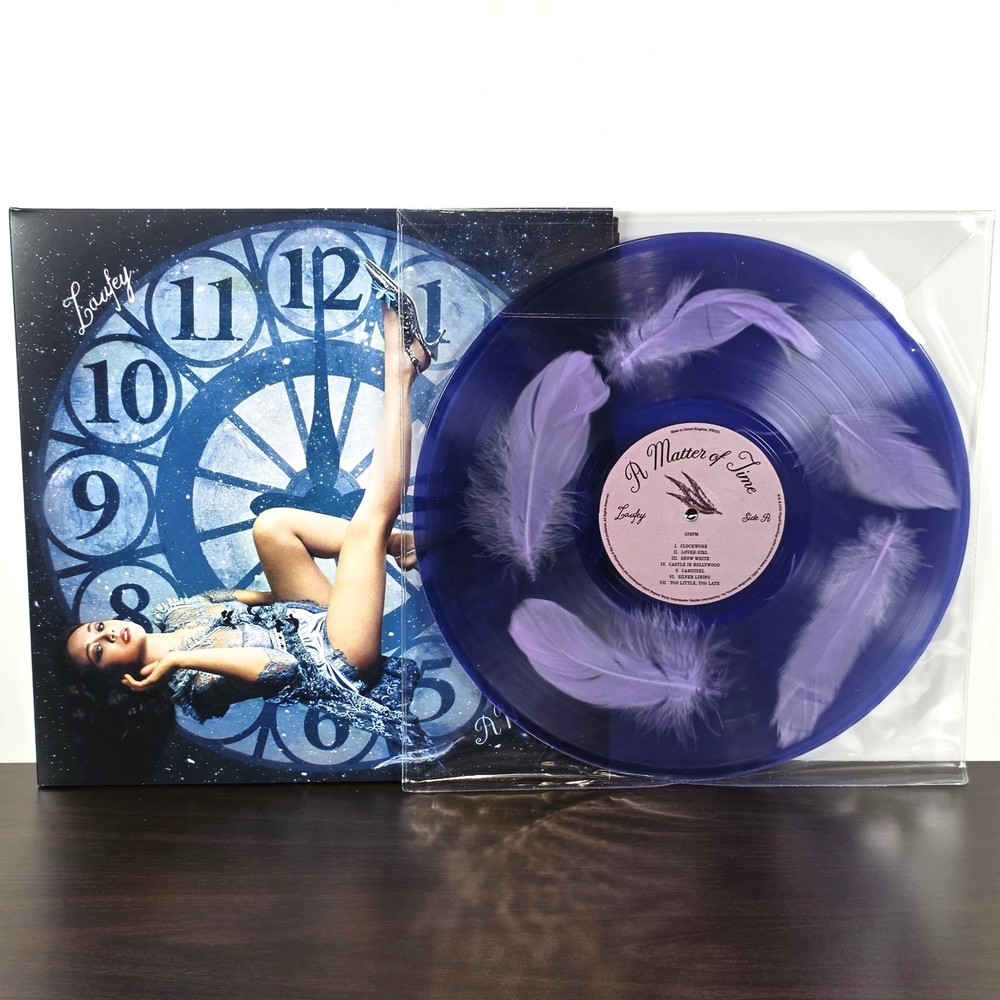 LAUFEY A Matter of Time LE Bad World PERIWINKLE FEATHER FILLED Vinyl LP