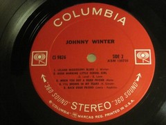 JOHNNY WINTER S/T LP ORIG ’69 COLUMBIA CS-9826 BLUES ROCK GEM WILLIE DIXON VG
