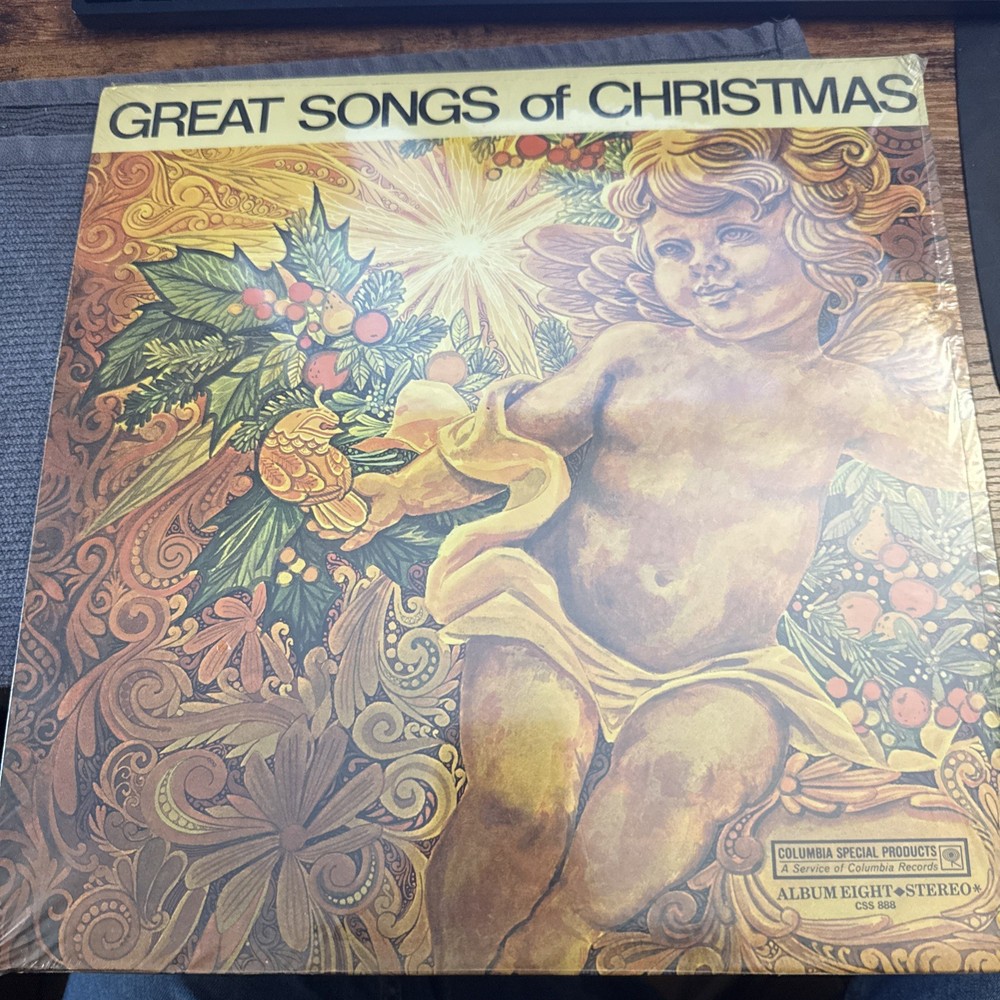 The Great Songs Of Christmas Black Vinyl LP 12″ Columbia CSP Goodyear Sealed NOS