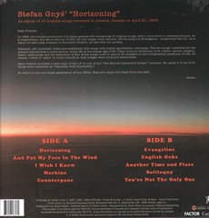 Stefan Gnys Horizoning LP vinyl Canada We Are Busy Bodies 2024 Remastered