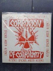 Corrosion of Conformity Eye For An Eye LP 1984 Punk Toxic Shock Insert