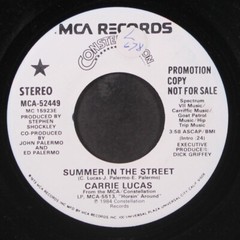 CARRIE LUCAS: summer in the street / same CONSTELLATION 7″ Single 45 RPM