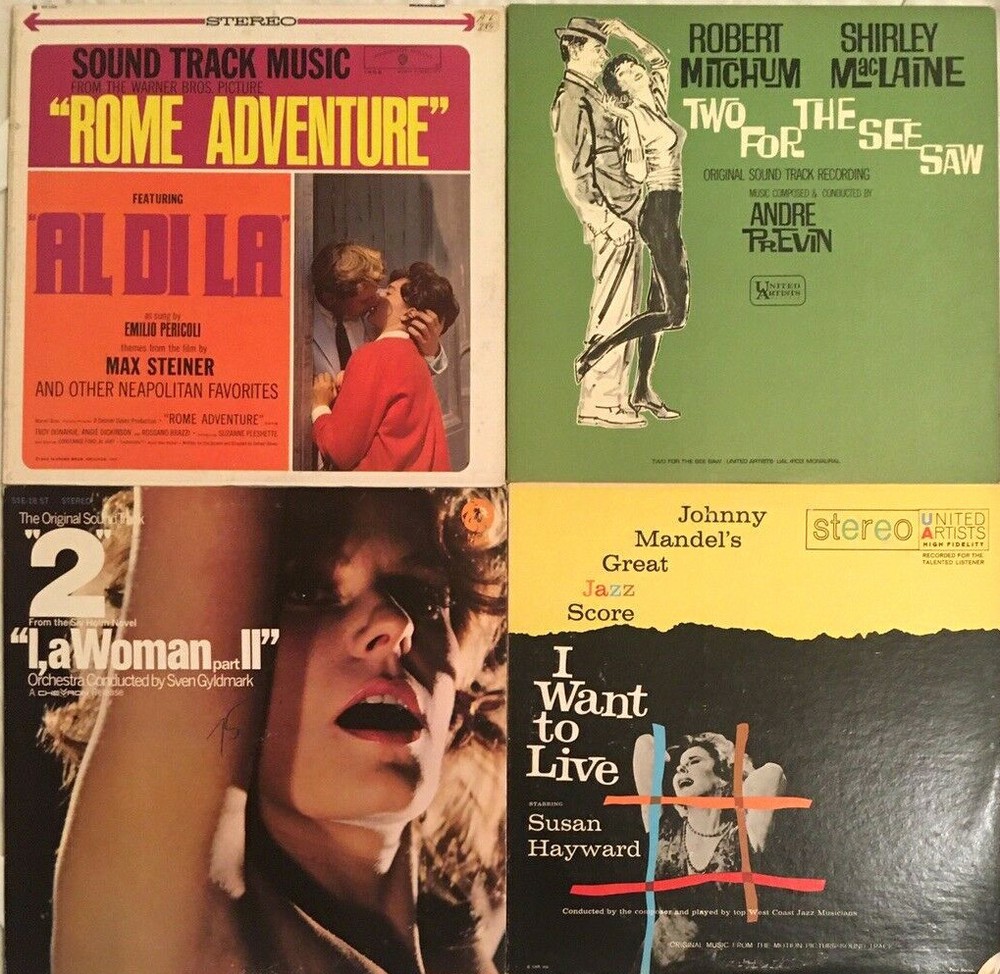 LOT OF 4 Motion Picture Soundtracks MOVIE Hollywood Film OST Andre Previn