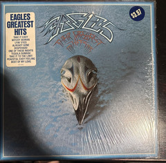 EAGLES LP GREATEST HITS 1976 Asylum 7E-1052 EX/EX Shrink Hype Sticker Embossed