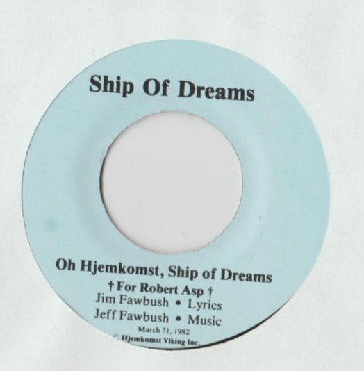 SHIP OF DREAMS Oh Hjemkost 45 RECORD RARE PRIVATE MN DREAMY FOLK AOR NORWAY