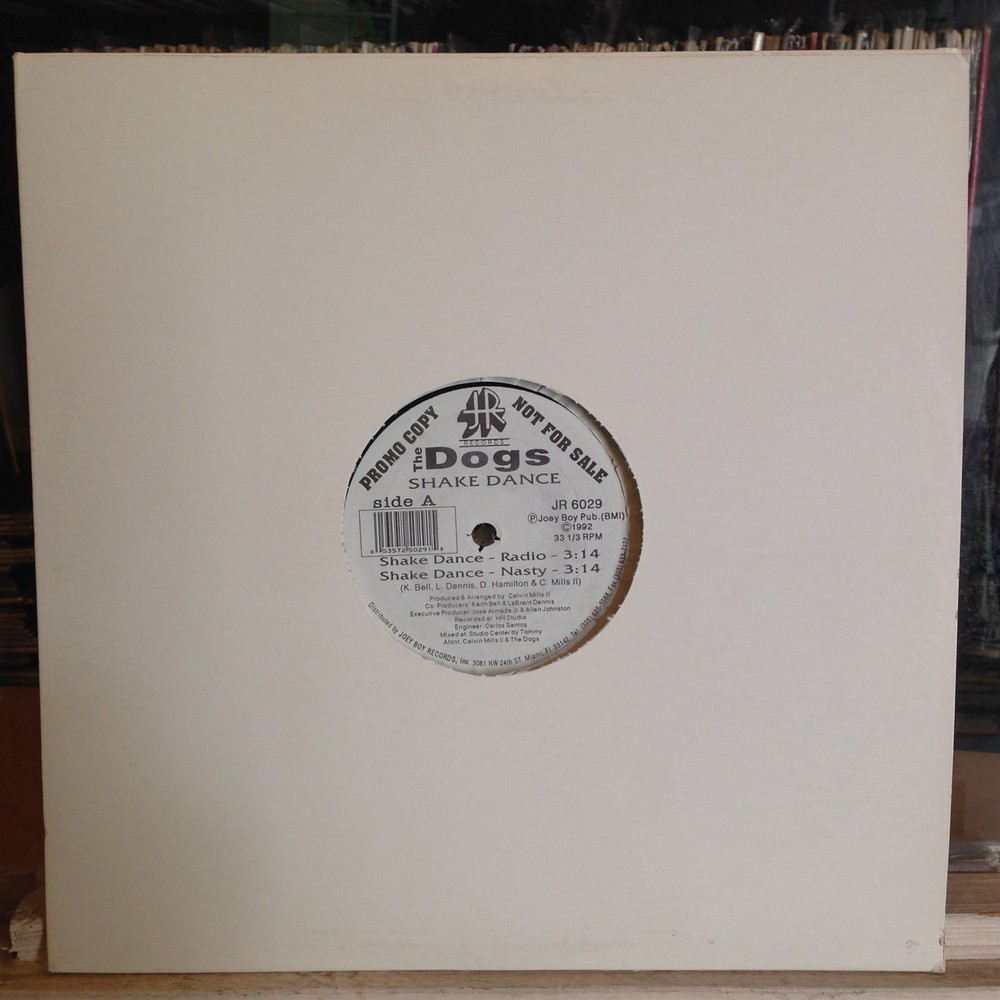 [RAP]~NM 12″~The DOGS~Shake Dance~{x2 Mixes}~Dogga Mixx II~{x2}~{1992~JOEY BOY}