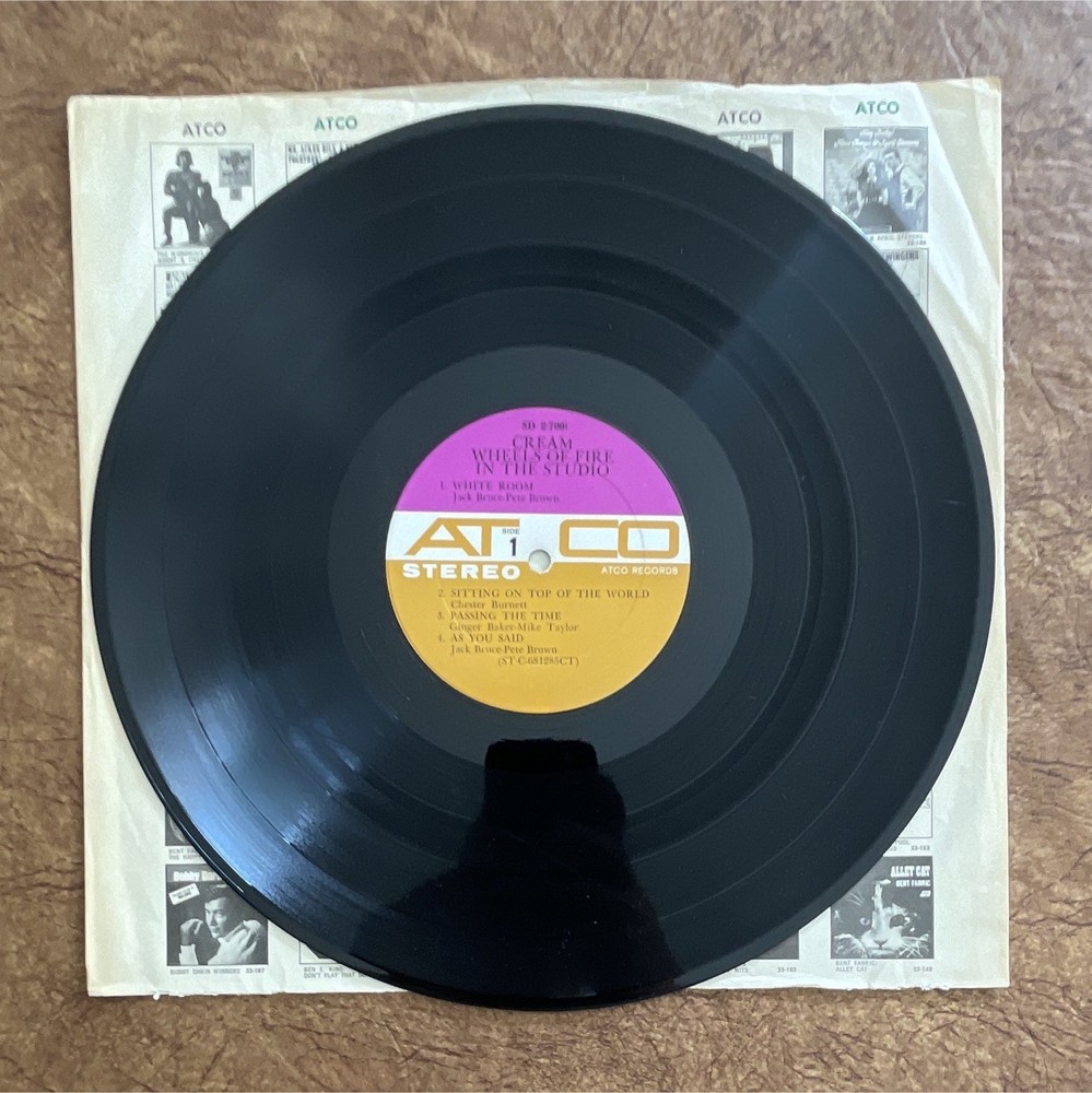 Cream Wheels of Fire In The Studio ATCO 12″ Black Vinyl Stereo LP SD 2-7001