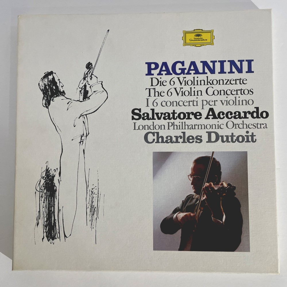 Paganini Die 6 Violinkonzerte SALVATORE ACCARDO Dutoit DG 5 Vinyl LP Box Set 274