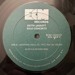 Keith Jarrett Solo Concerts Vinyl 3LP Box Set With Booklet 1973 ECM Records Jazz