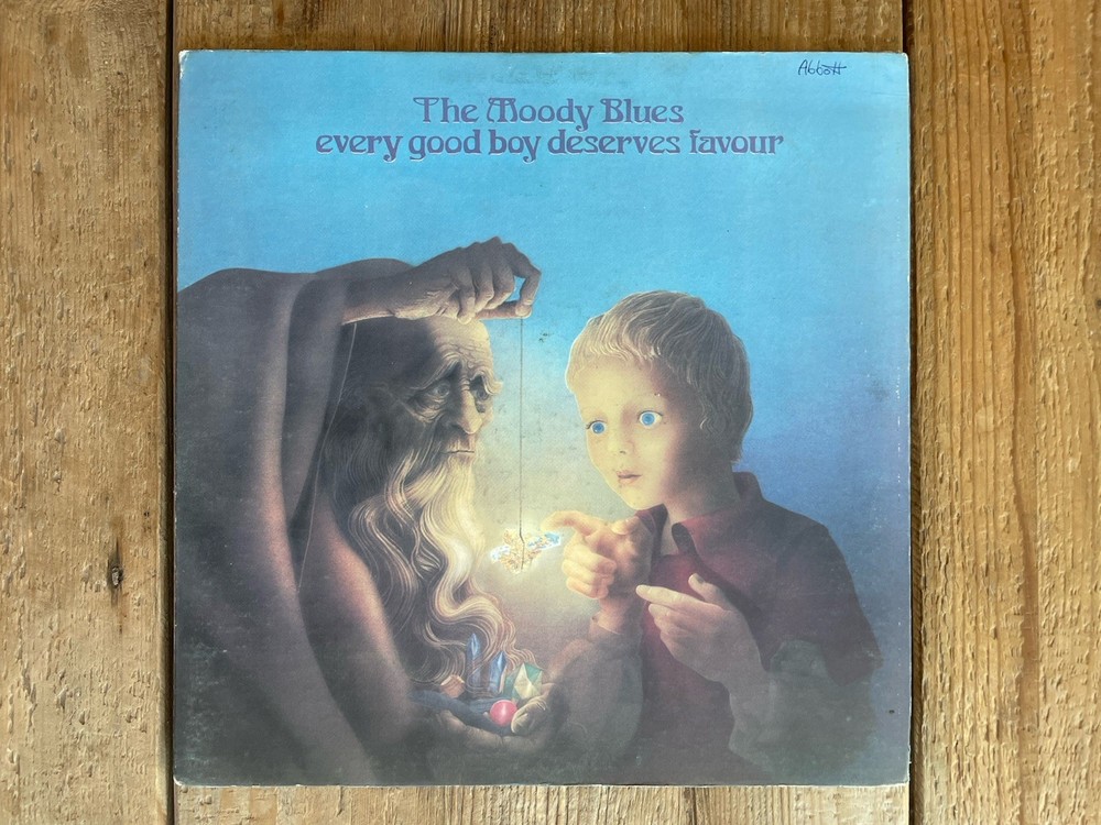 The Moody Blues: Every Good Boy Deserves Favour vinyl LP G+ 1971 Threshold THS 5