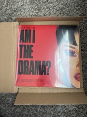 Cardi B-SIGNED-AM I THE DRAMA? Alternate Cover-Apple Red Vinyl-SOLD OUT-ON HAND