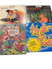 Vintage Record Lot 33 1/3 Disco Big Bird Peter and Wolf Pied Piper Cathy Fink