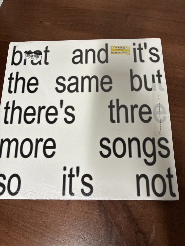 Charli XCX – Brat And It’s The Same But There’s Three More Songs Vinyl LP