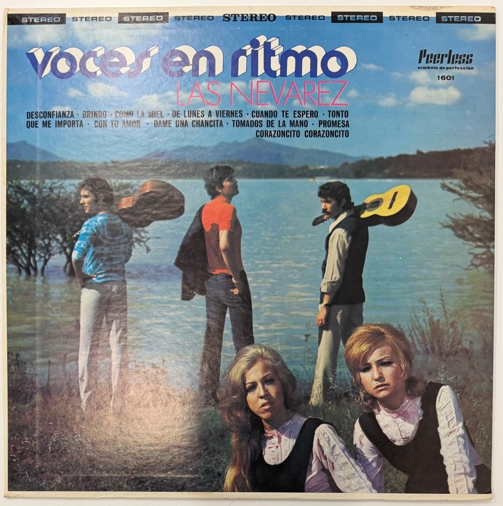 Las Nevarez ‎– Voces En Ritmo (LP, 1971?) Latin Pop Rock Mexico Peerless