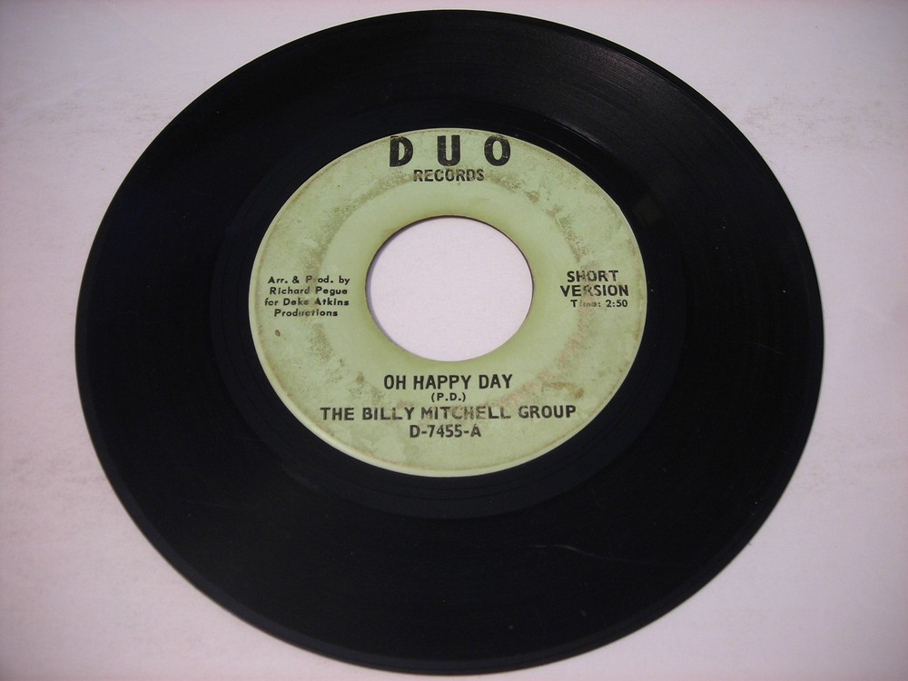 The Billy Mitchell Group Oh Happy Day 1969 45rpm VGVG-