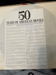 50 YEARS OF AMERICAN MOVIES DELUXE 3 LP BOX SET Collectors Set