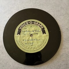 Voice-O-Gram Voice-O-Graph 1949 Personal Recording Record Disc Black
