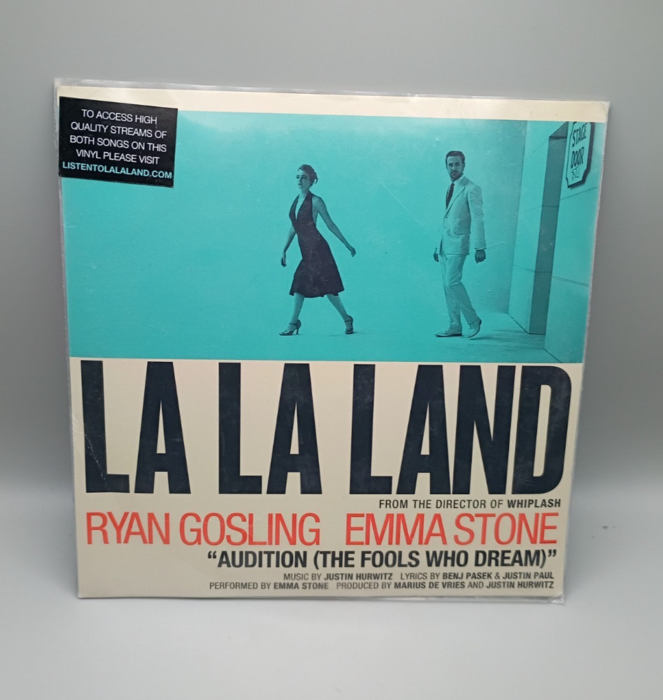 LA LA LAND FYC Vinyl 7″ Record Single – Audition / City of Stars RARE PROMO 2016
