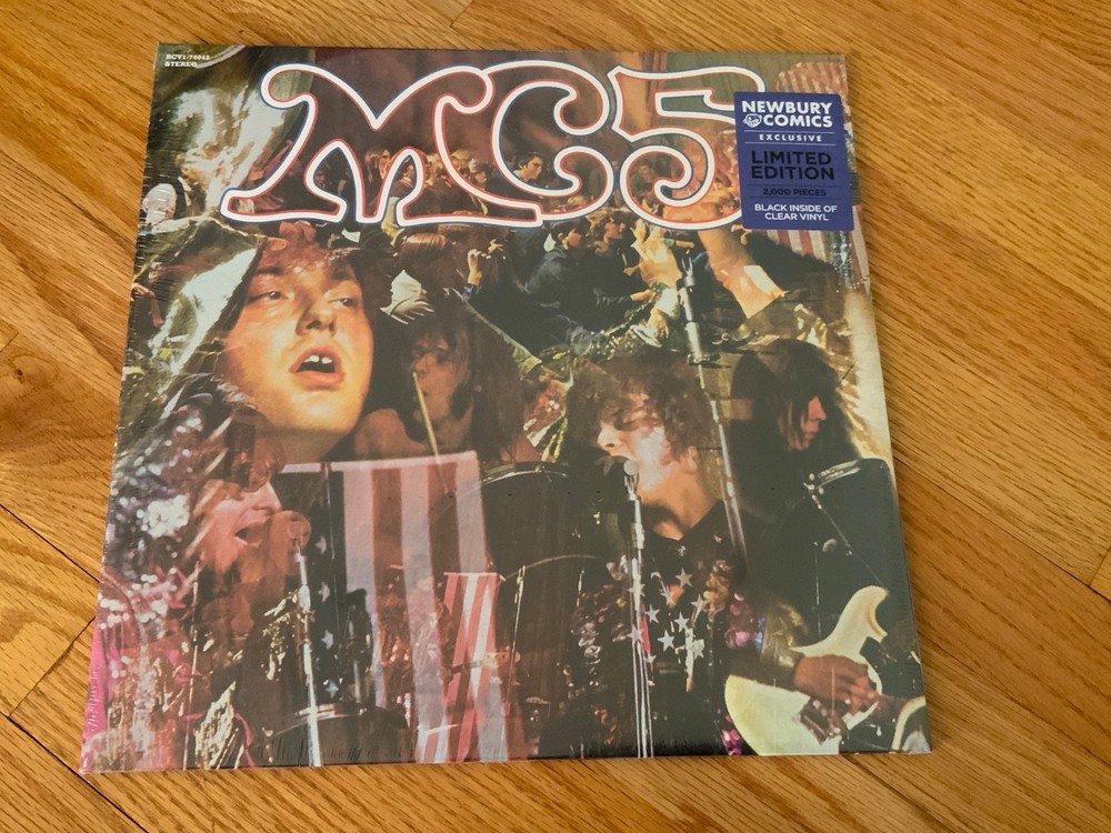 Kick Out The Jams by MC5 (Ltd. Edition Black/Clear Vinyl LP, 2016, Gatefold) NEW