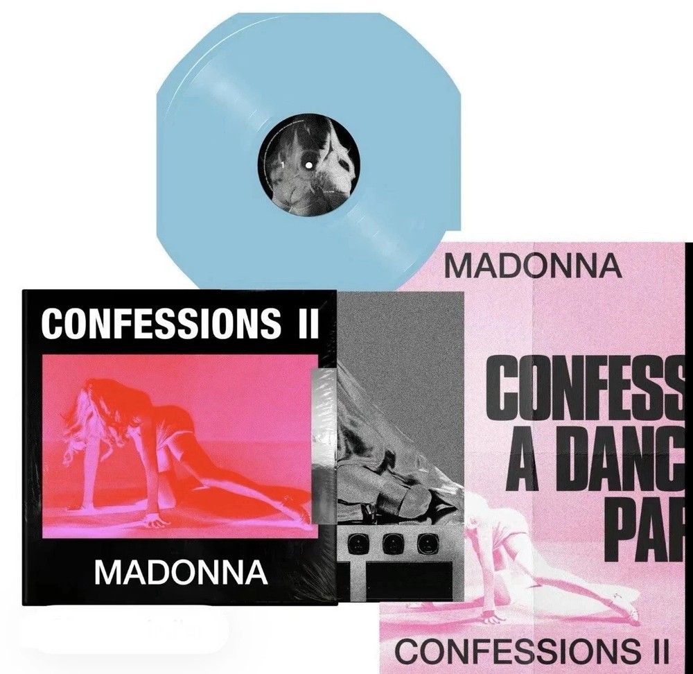 MADONNA Confessions II TIK TOK BABY BLUE 12″ VINYL LP NEW Limited Edition!