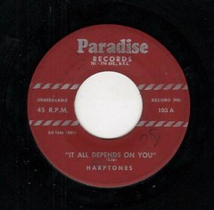 DOOWOP-HARPTONES-IT ALL DEPENDS ON YOU/I’VE GOT A NOTION-PARADISE 103