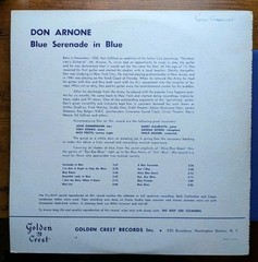 Don Arnone – Serenade In Blue Serenade Rare Private Cool Jazz Swing Bop Lounge