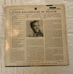 Clyde Mcphatter “Love Ballards” Atlanic 8024 1958 Bullseye Label