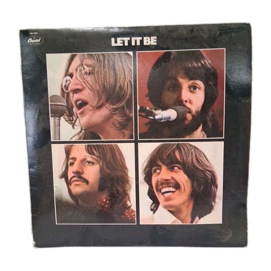 Beatles LP – Let It Be Apple Records Long and Winding Road Poster Included Read