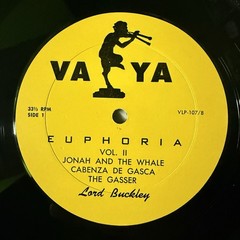 Lord Buckley ‎– Euphoria (Volume II) LP Vinyl Spoken Word 1956 Poetry Jazz Vaya