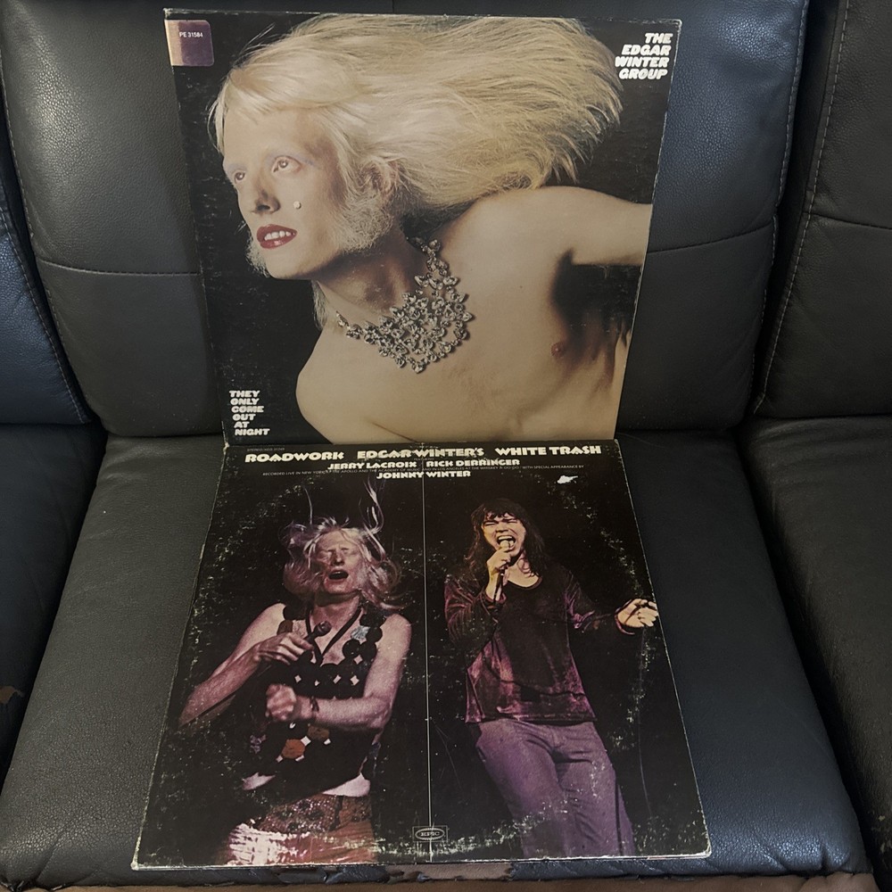 The Edgar Winter Group Vinyl LP Lot Roadwork They Only Come Out Rock