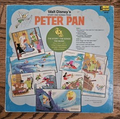 LP Disney PETER PAN Vinyl Record 1969 Disneyland DQ-3910 GOOD