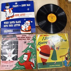 Gene Autry Frosty the Snowman Rosemary Clooney Suzy Snowflake 78 Rpm Records 50s