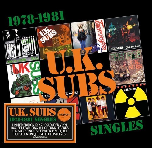 UK Subs – 1978-1981 Singles – Boxset With 10x Colored Vinyl 7-Inch Singles [New