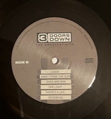 3 Doors Down Greatest Hits Exclusive Translucent BLACK Limited Edition Vinyl LP