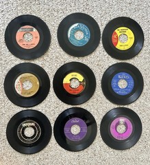 Vintage 45 RPM Vinyl Records Lot of 9 Soul R&B Pop Rock Righteous Brothers Chess