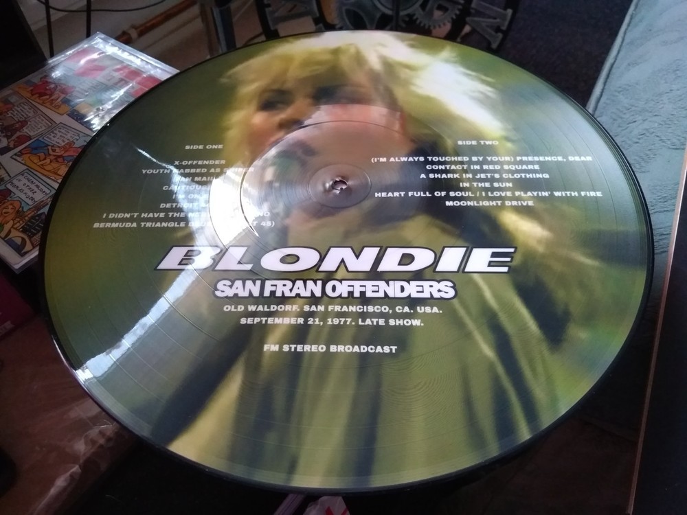 Blondie San Francisco Offenders Rare 12″ Picture Disc Plastic Slipcover