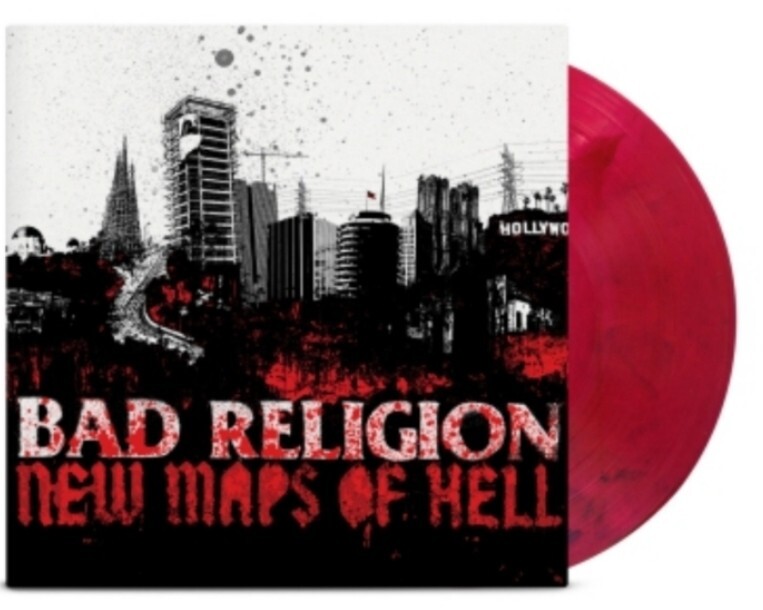 Bad Religion-New Maps of Hell LP Red w/Black Swirl Vinyl Rancid Nofx New Sealed