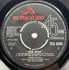 Gene Krupa Featuring Anita O’Day & Roy Eldridge – Drum Boogie 7inch Vinyl Record