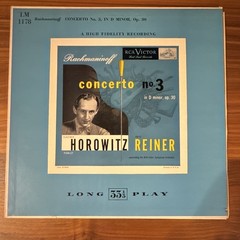 vinyl record: RCA Victor LM 1178 Rachmaninoff Concerto No. 3 Horowitz