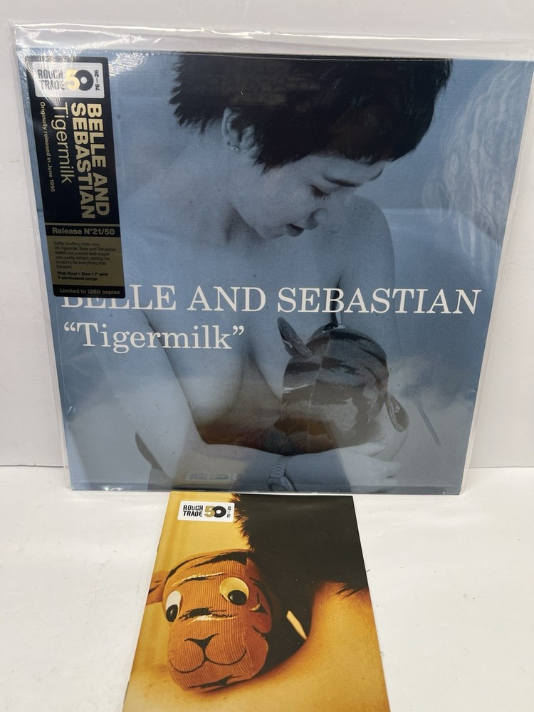 Belle And Sebastian Tigermilk PINK Colored LP Rough Trade 50th + Zine 7” IN HAND